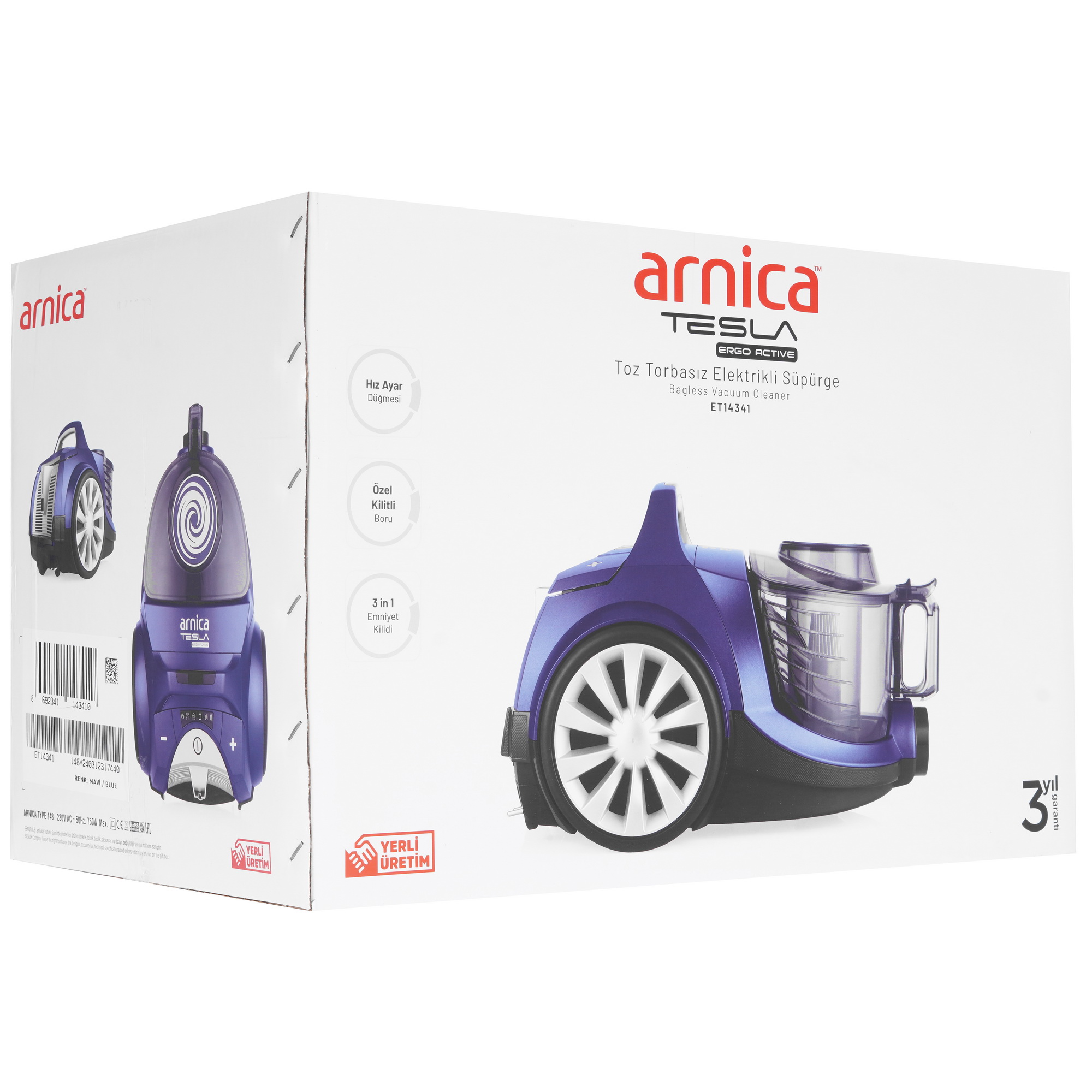 5350652 Пылесос Arnica Tesla Ergo синий STDN-0017624 - Вид №17