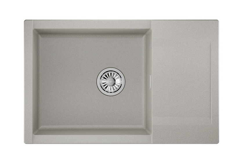 ES-7807, БАЗАЛЬТ, кухонная мойка, кварц, ESTETICA GRANULA 7807-ST264 - Вид №2