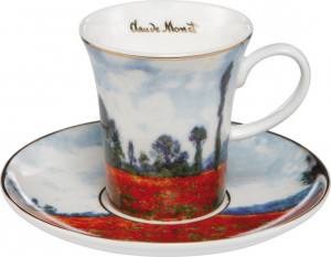 10638379 Goebel Чашка с блюдцем "Маковое поле" 0.1 MONET Фарфор