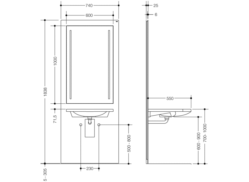 S50.01.212010 Туалетный модуль HEWI S 50 Module  - Вид №4