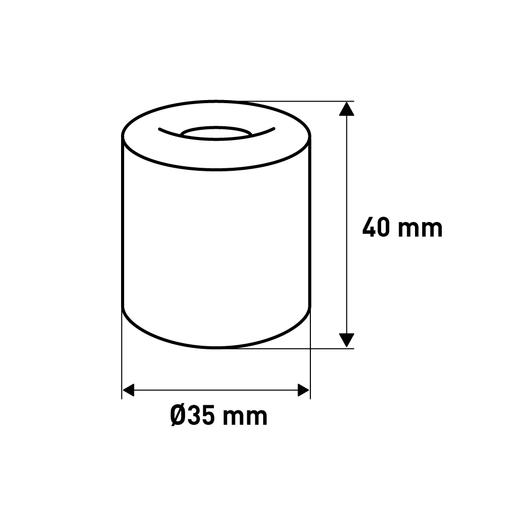 Дверной стопор , 35x35x40 мм, белый LJPS0042 Public Steel Россия  - Вид №3