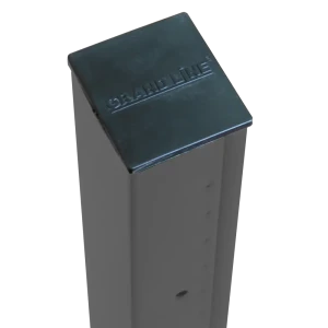 Столб для забора Grand Line 62x55 мм 2.5 м 5 отверстий RAL 7024 графит