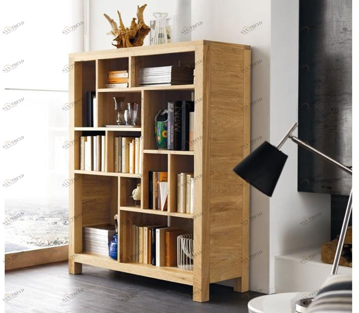 AltaCorte Отдельностоящий настенный книжный шкаф из массива дерева Ecolab Ec8140