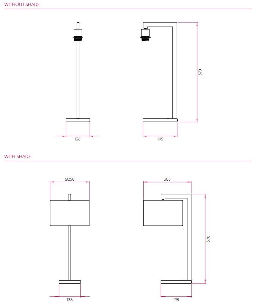 Astro Lighting Настольная лампа из стали и ткани Ravello sun-id-1356951 - Вид №7