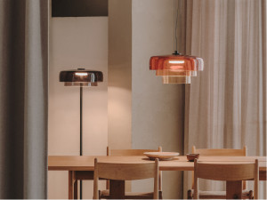 Стеклянный светодиодный подвесной светильник