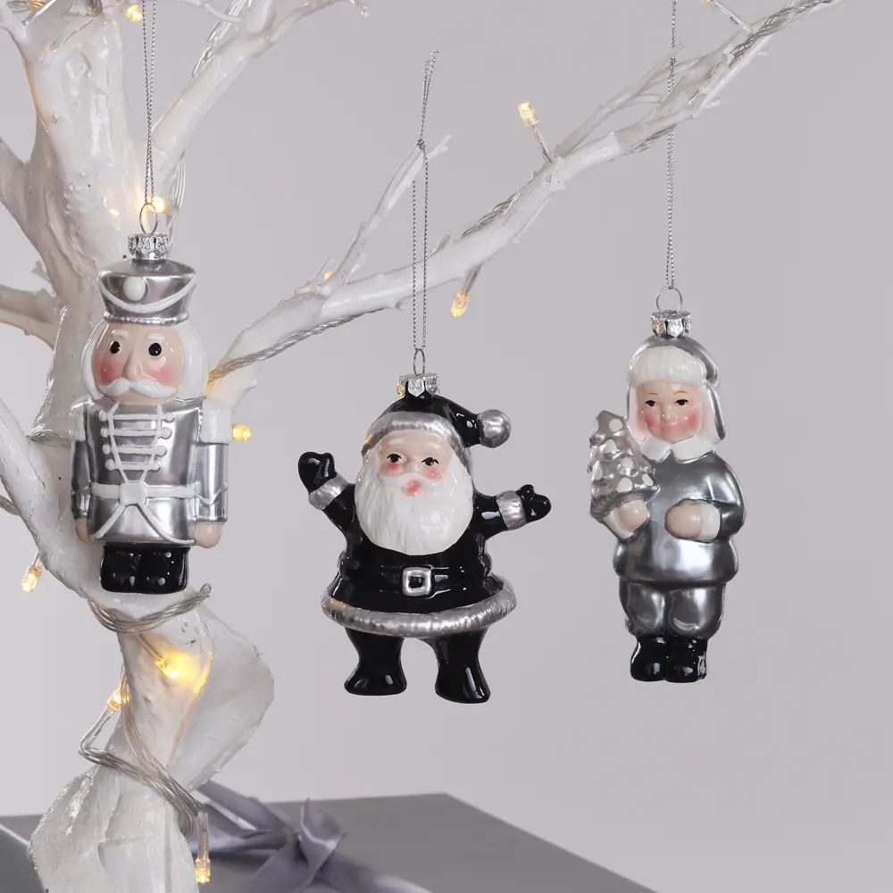 89378983 Украшение елочное «Щелкунчик», 934591 11x5.4x3.5 см, цвет себеристо-белый STLM-1448182 Santreyd  - Вид №4