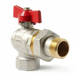 Кран шаровый угл. 3/4 со сгоном баб. Н-В РА