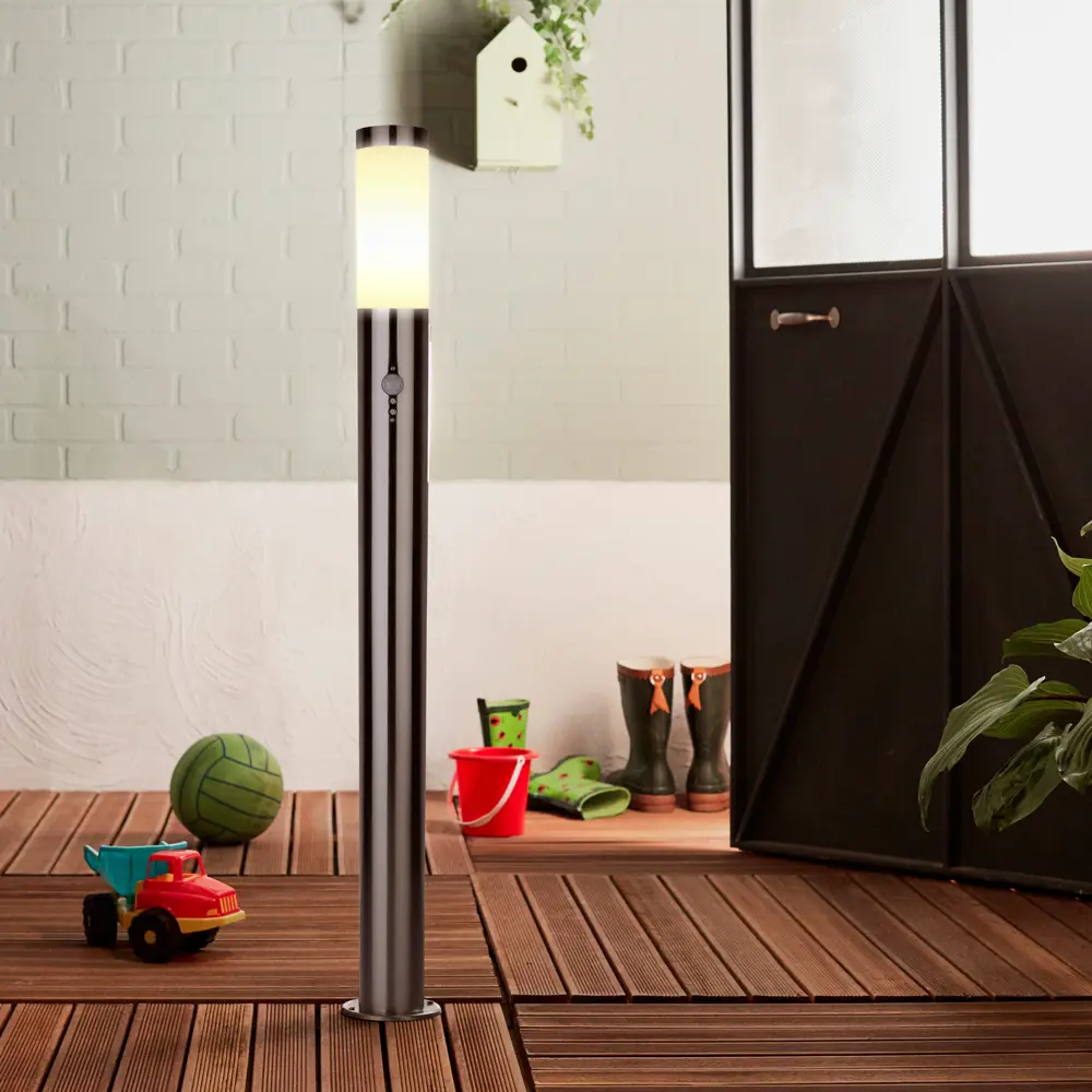 Фонарный столб без источника света уличный Kreaforta Begnas 80 см цвет хром Santreyd STLM-2183729