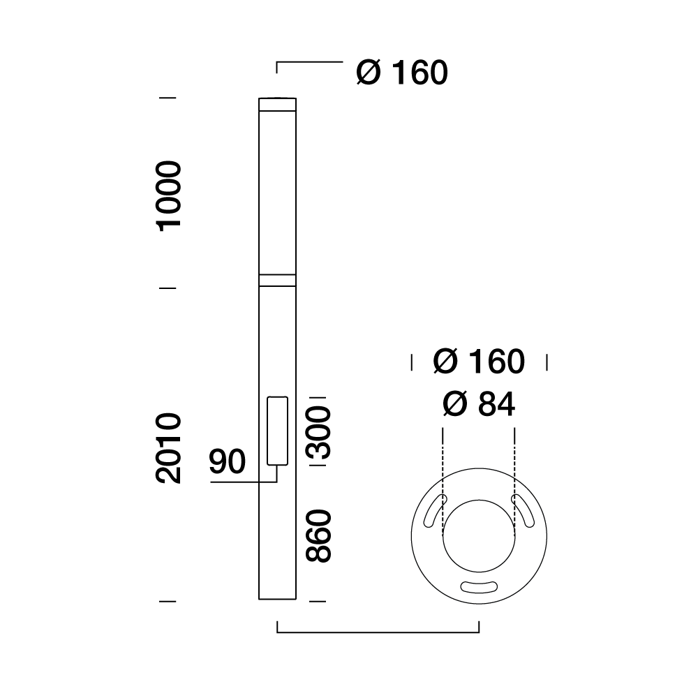 3366613 Уличное освещение  Platek TUBE  TUBE H. 3000 mm - LED 3000K - Вид №10