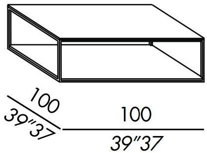Meridiani Квадратный металлический журнальный столик Hardy sun-id-1406330 - Вид №10