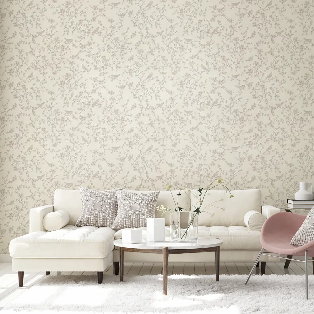 Обои флизелиновые Euro Decor Edem белые 1.06 м ED7165-00 84804534 STLM-2113168 - Вид №2