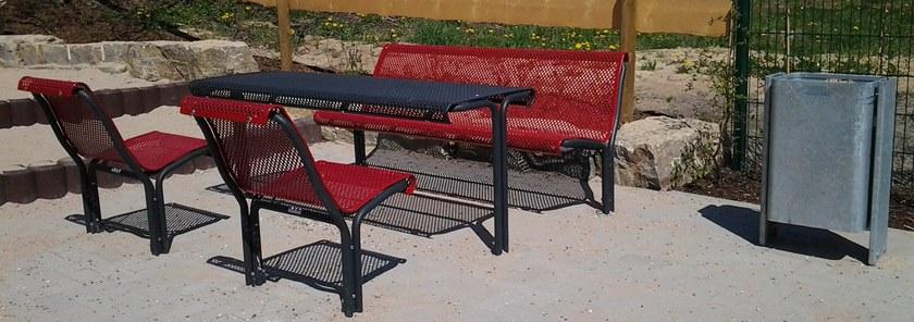 Euroform W Прямоугольный стол для общественных мест из металла Contour 324tm, 326tm - Вид №2