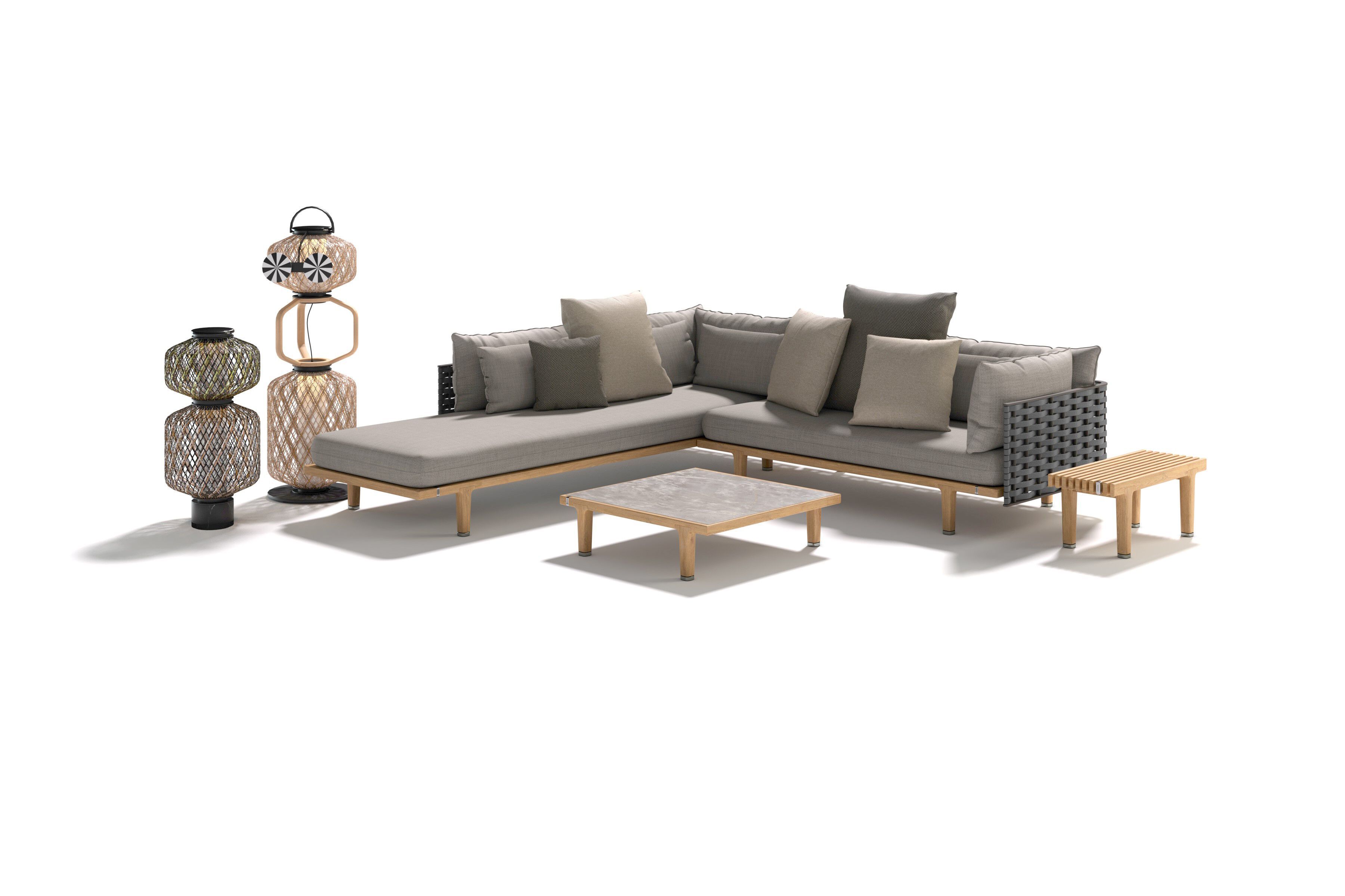 Тканевый модульный садовый диван DEDON SEALINE ARCH-00120244 - Вид №2