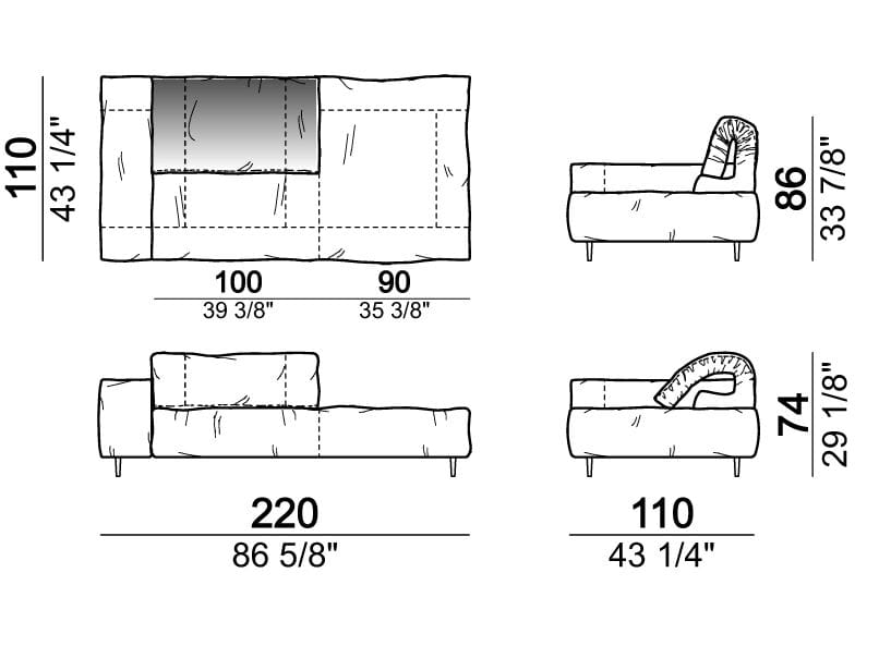 Секционный кожаный диван Arketipo CRAZY DIAMOND ARCH-00133462 - Вид №21