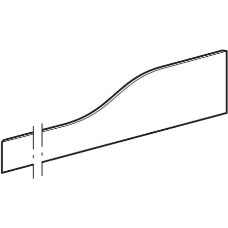 430310227 Фронтальная декоративная панель Geberit Bambini для детской раковины, для трех смесителей для раковины, более низкая раковина слева Geberit  - Вид №1