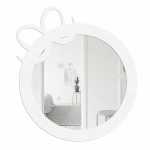 Зеркало круглое с бантом белое Ribbon BONESSI BONESSI 049453 Белый