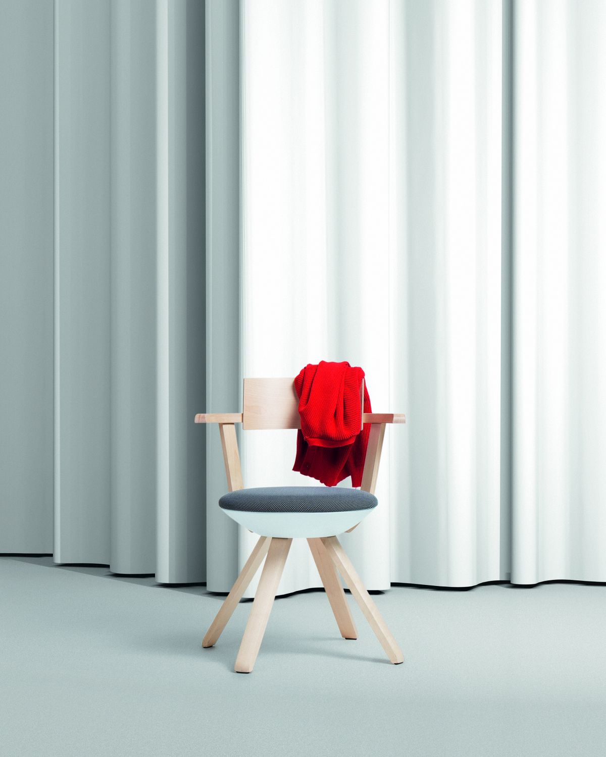 Вращающийся стул с мягкой березой Artek RIVAL ARCH-00065368 - Вид №4