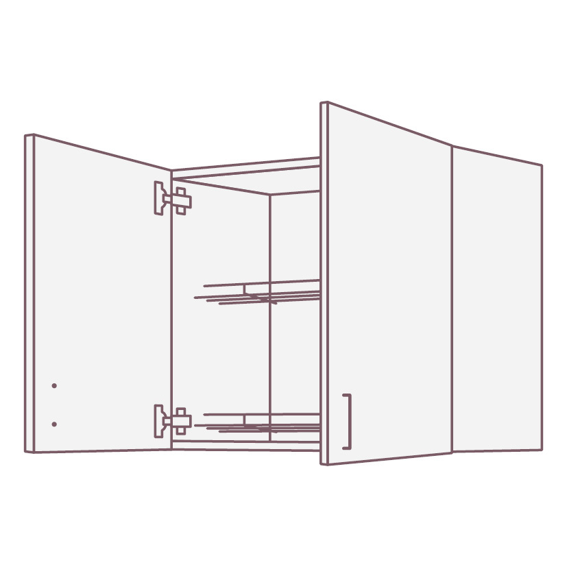 Кухонный шкаф с сушкой для посуды  EWV2D SIDAK SIST538-1329