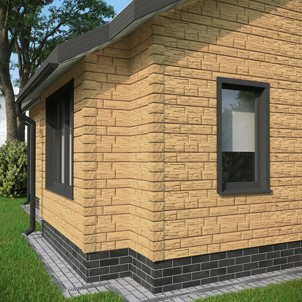 85346253 Сайдинг виниловый Döcke Rocky Сланец 1.8 м Пекан 0.51 м² STLM-0062056 - Вид №4