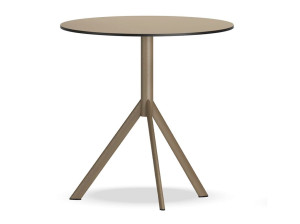 Стол с круглым откидным верхом из HPL с 3-спицевым основанием