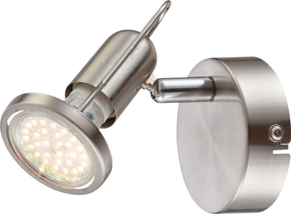 Спот настенный светодиодный никель Rail 54382-1 GLOBO RAIL 00-3924869 Никель Ceramica Globo - Вид №1