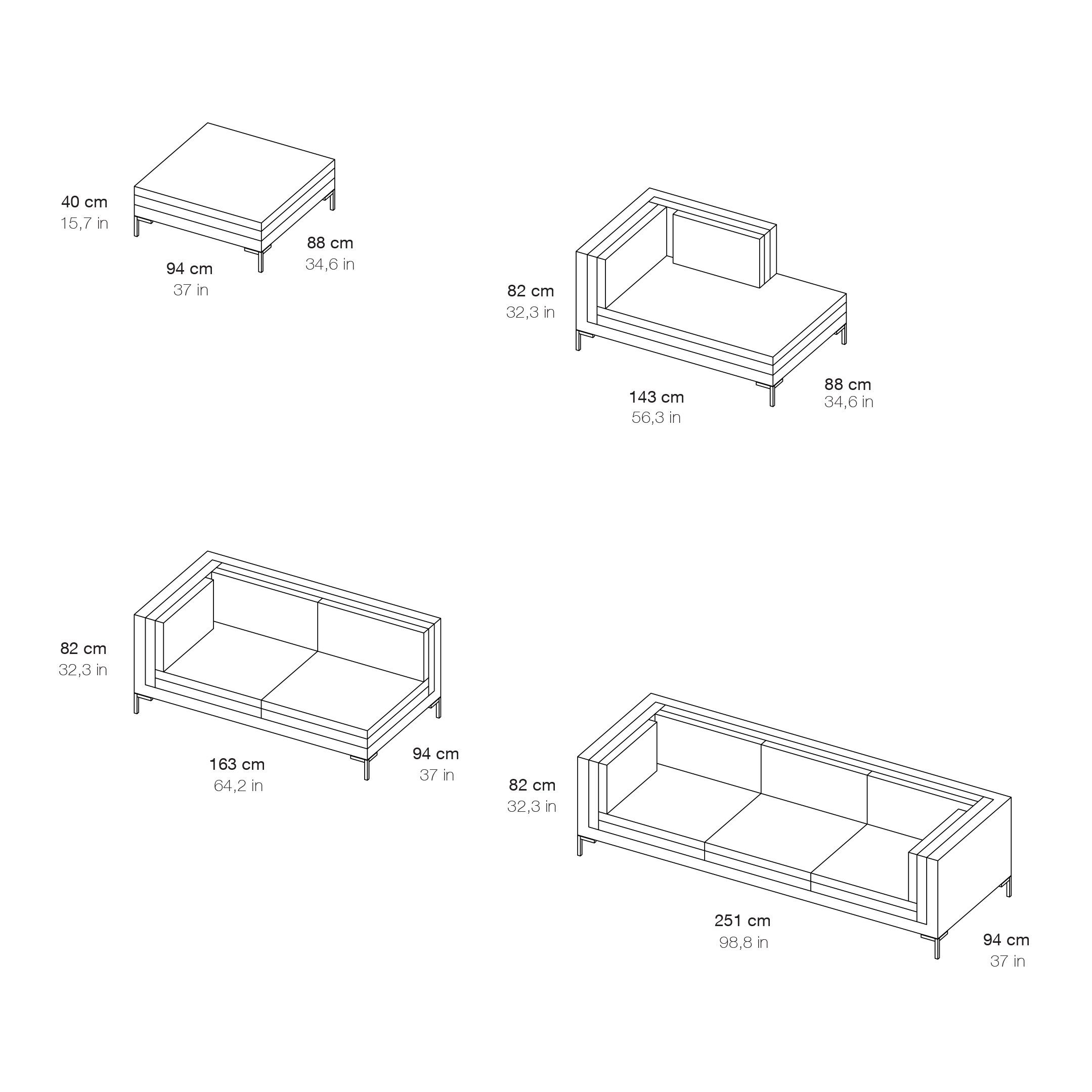 3-местный тканевый диван Branca Lisboa ARCH-00017308 - Вид №5