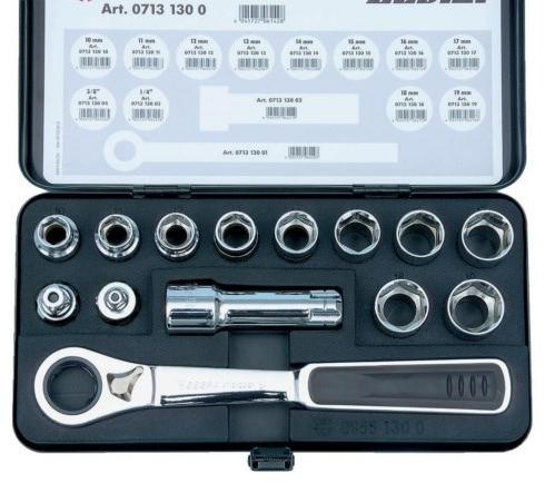 Würth Набор торцевых ключей 14 шт. Assortimenti chiavi a bussola 07131300 - Вид №3