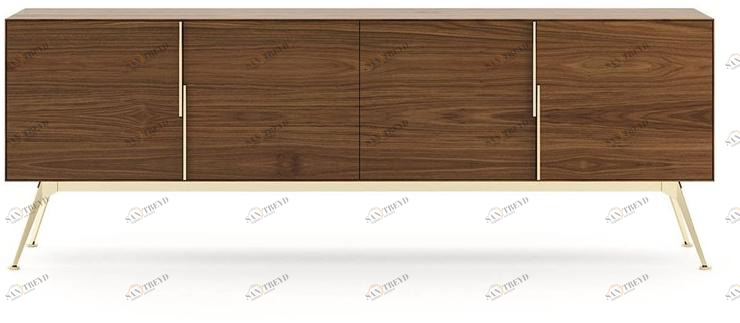 Laskasas Комод деревянный с распашными дверцами Winston sun-id-1463882