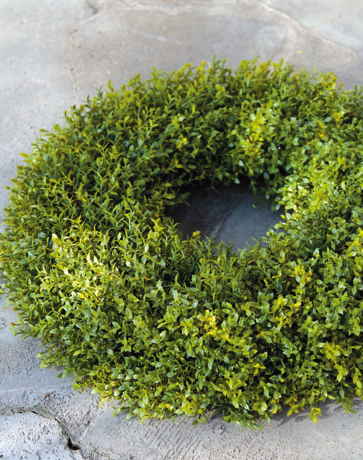 1034 883 a3 Венок из искусственной травы, синтетический материал, Ø 37 см, зеленый H-andreas  - Вид №1