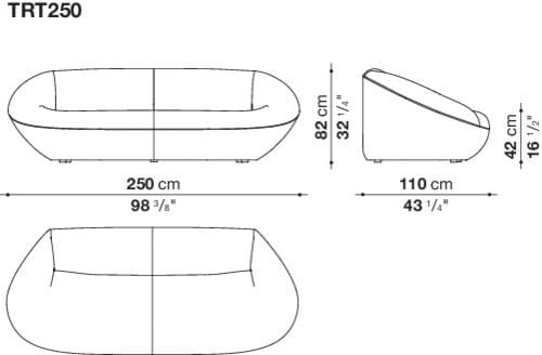 3-местный тканевый диван B&B Italia Tortello ARCH-00123941 - Вид №4