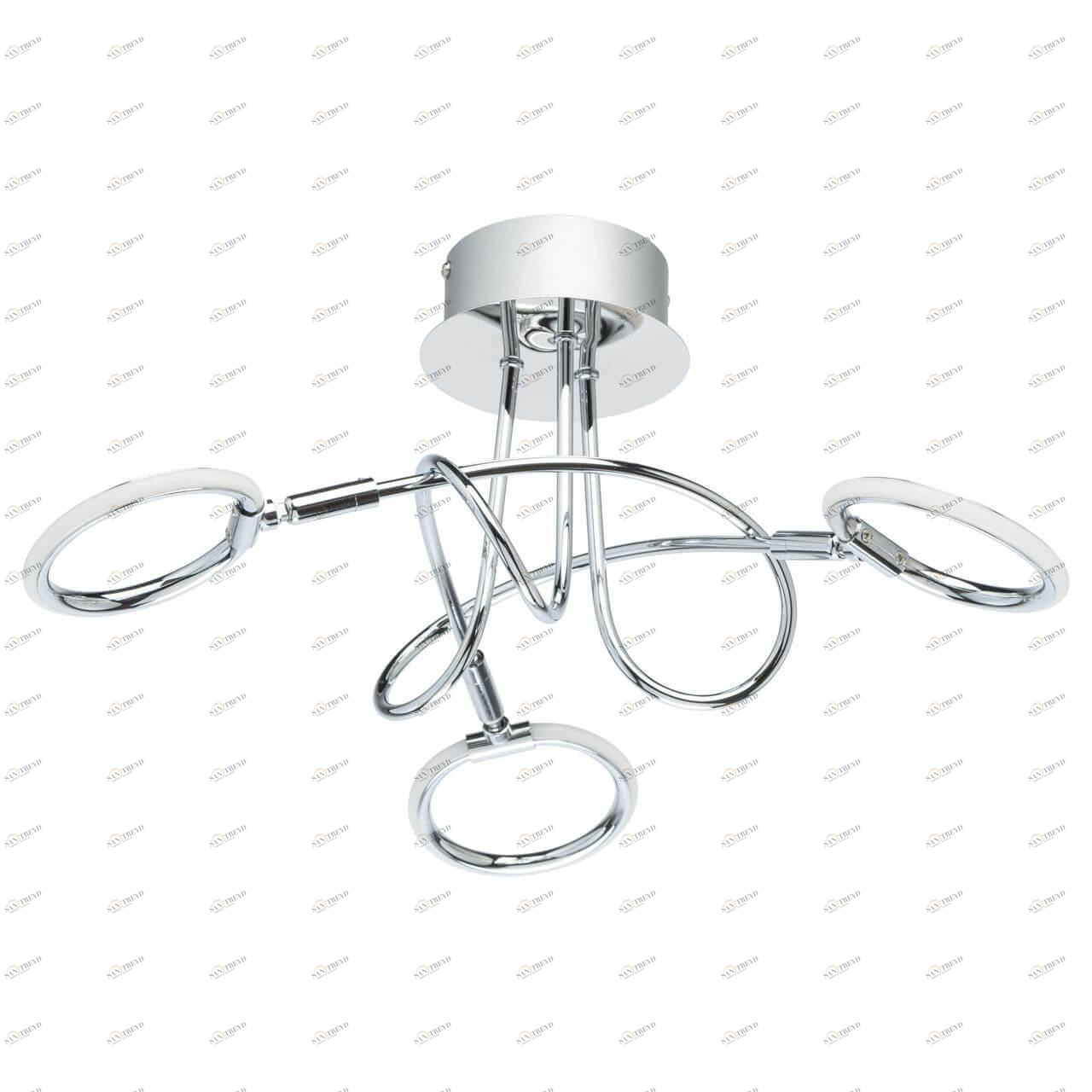 Спот потолочный светодиодный цвета хром De Markt "Этингер 4" 704011803 DE MARKT ЭТИНГЕР 4 00-3891271 Хром 