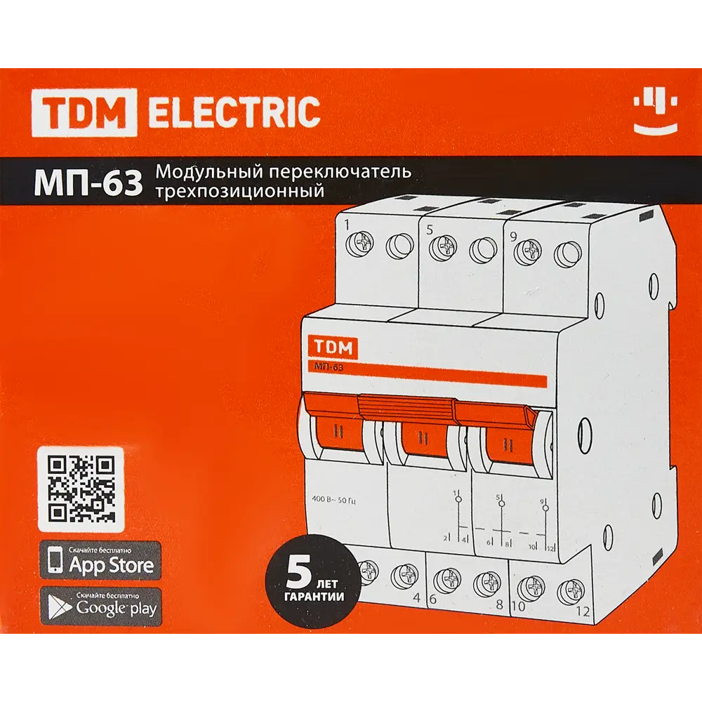 Выключатель нагрузки TDM Electric МП-63 3P для электрощитов 84399546 STLM-0049319 - Вид №4