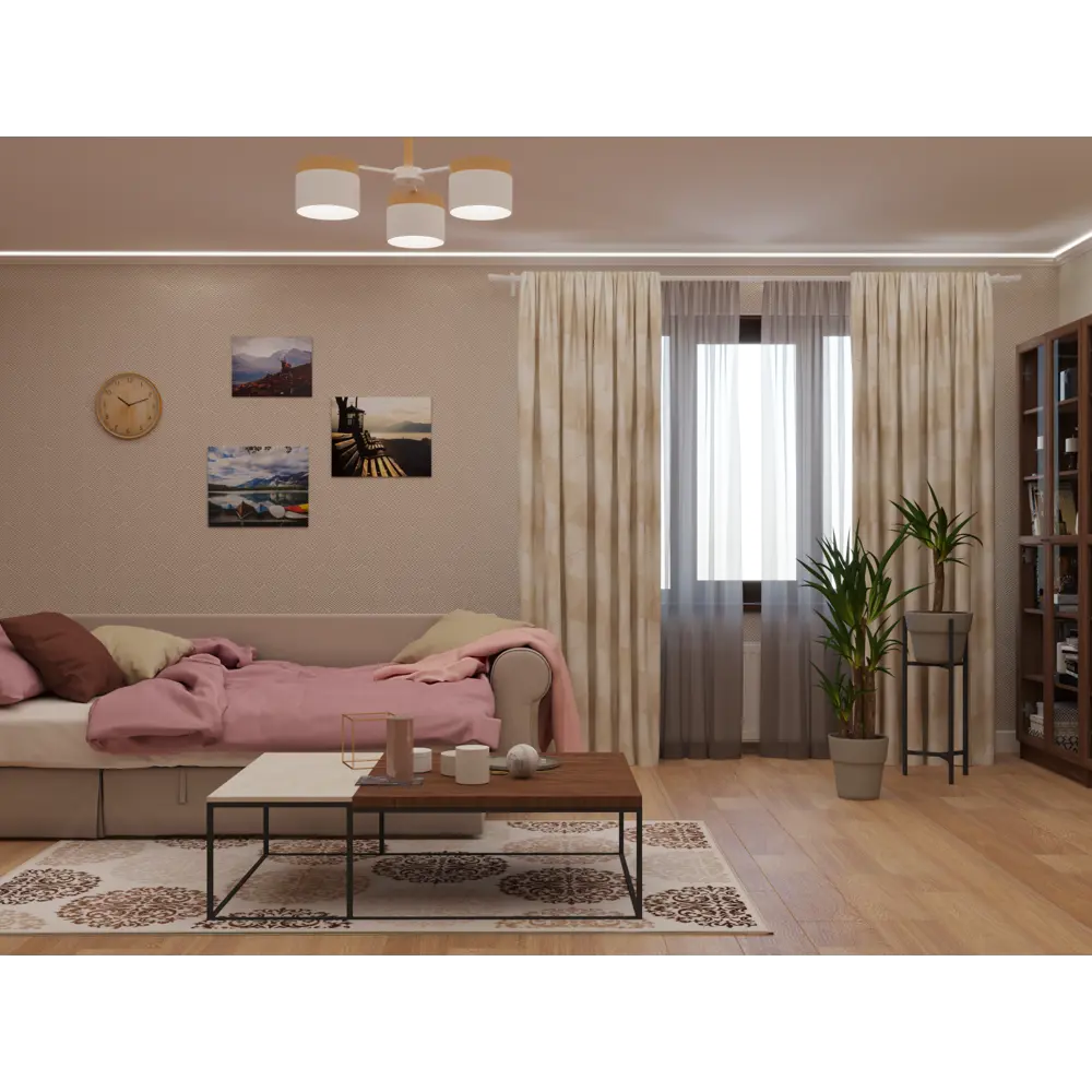 Карниз двухрядный Успех 200 см металл/пластик цвет белый РУССКИЕ КАРНИЗЫ STLM-2088797 - Вид №3