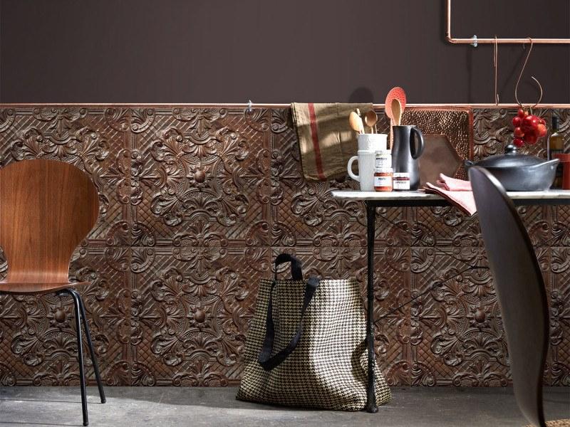 Koziel Моющиеся виниловые обои Tin tiles Ppv022d--x6  - Вид №4