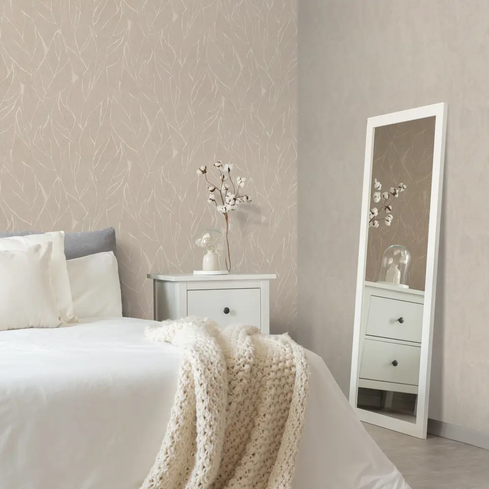 DIAMOND Adriana — флизелиновые обои темно-бежевые для стильного интерьера 89384252 STLM-1440822 - Вид №3