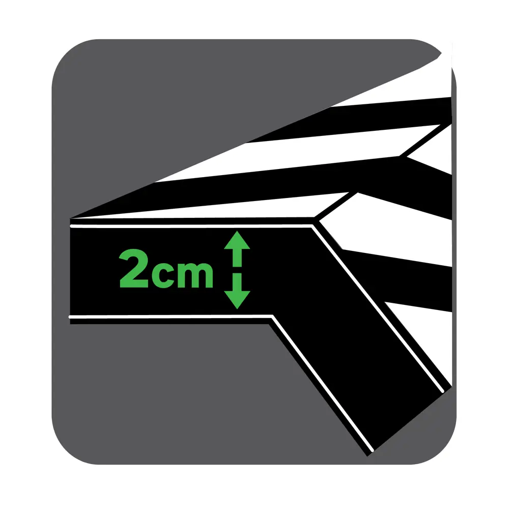 Демпфер угловой Standers 50x20 см, пластик, цвет чёрный 82190160 STLM-2028108 Santreyd  - Вид №9