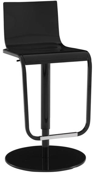 Ligne Roset Регулируемый по высоте табурет из стали и дерева с подставкой для ног  10262865-10262866  - Вид №1