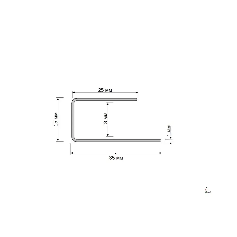 Профиль ПВХ 2700x25x12 мм цвет сосна 81930430 STLM-2115713 Santreyd  - Вид №1