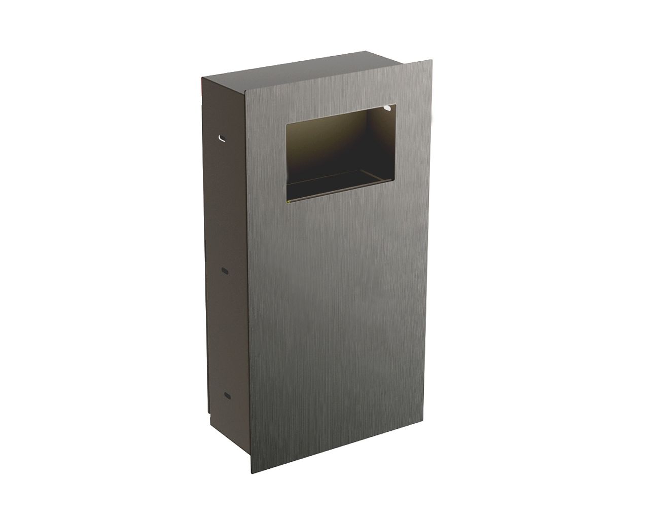 KWM160 Корзина для мусора встраиваемая, открытая, МАТОВАЯ СТАЛЬ Merida 