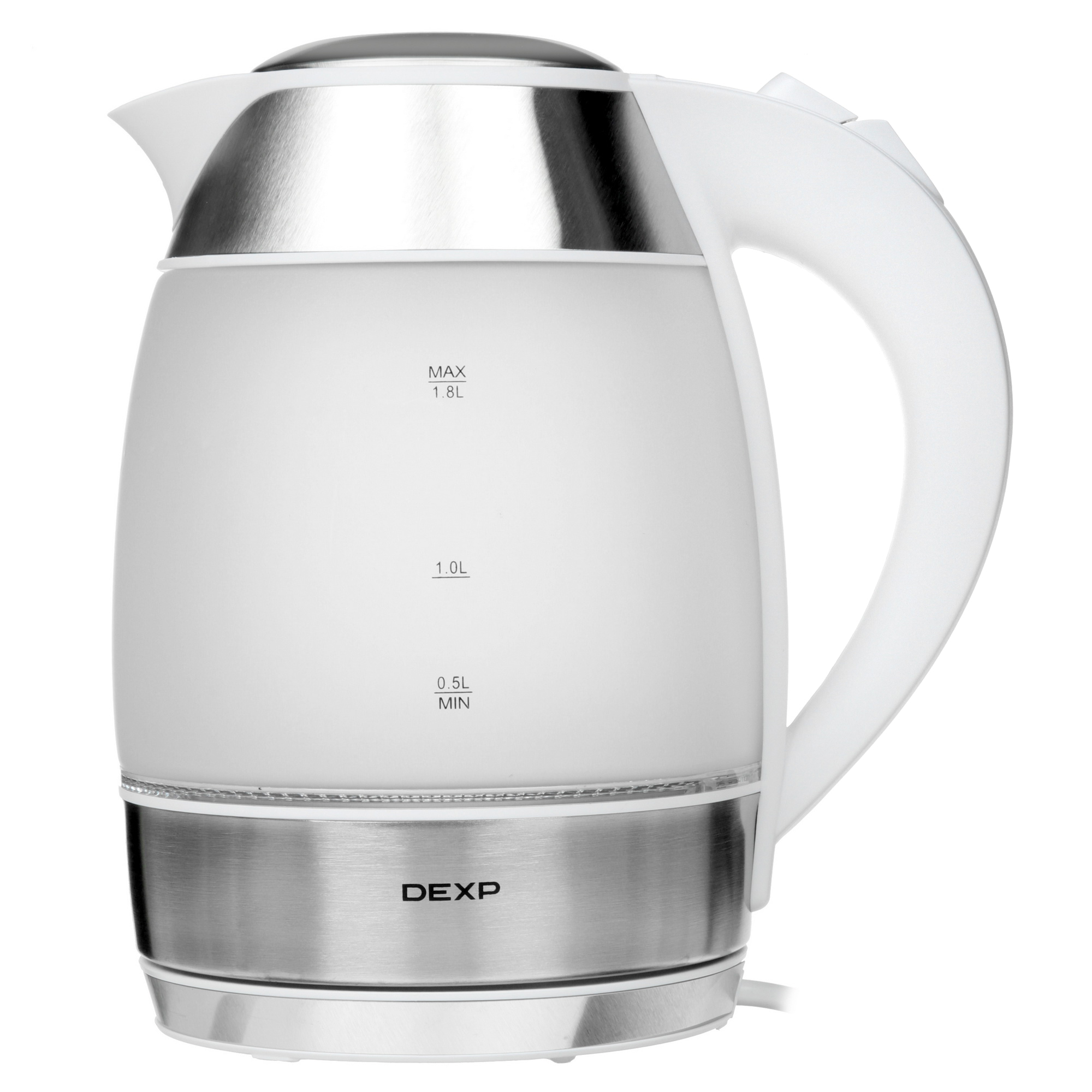 9054090 Электрочайник DEXP EK-02GFRW белый STDN-0040158