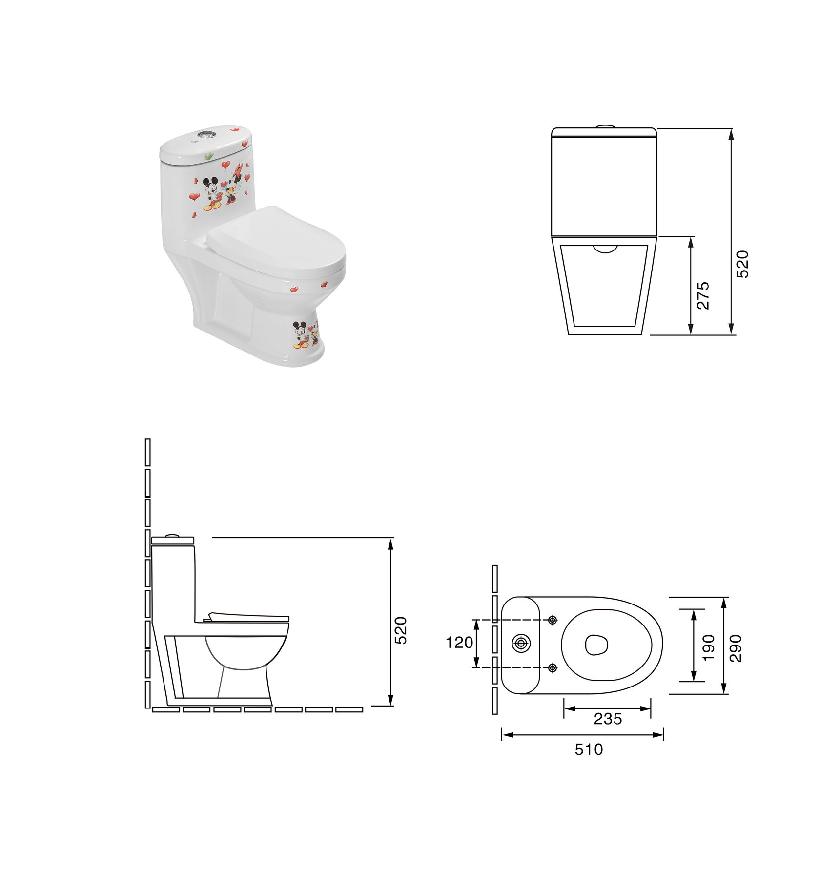 Детские унитазы SL-5015 SANTILINE  - Вид №4