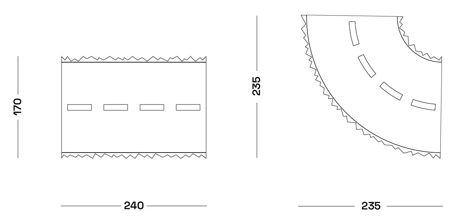 Шерстяной ковер ручной работы Poltronova шоссе ARCH-00133575 - Вид №12