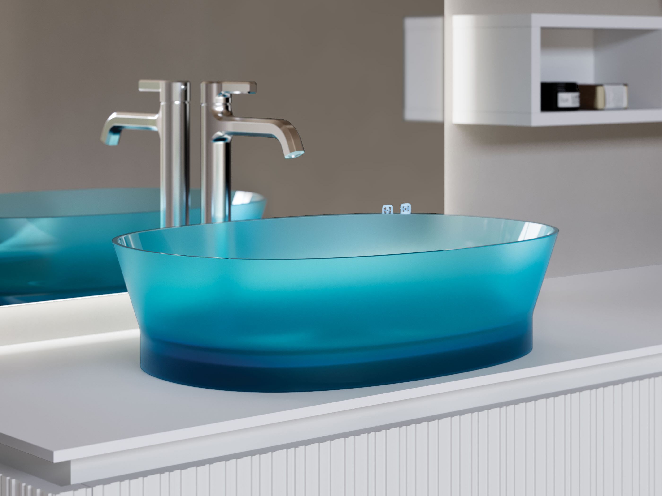 Овальная столешница из Хромалита DISENIA Habe ARCH-00046872