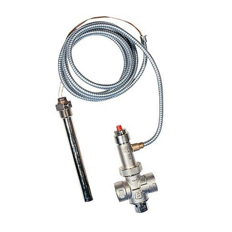 Клапан предохранительный STS с погружной гильзой для твердотопливных котлов WATTS Ind 3/4" 10 бар длина капилляра 1300мм 10004842