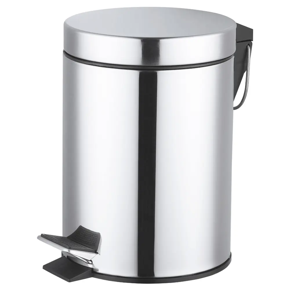 Бак для мусора в ванную комнату KONSENSA Терни 3 л сталь цвет хром STLM-2023839 - Вид №4