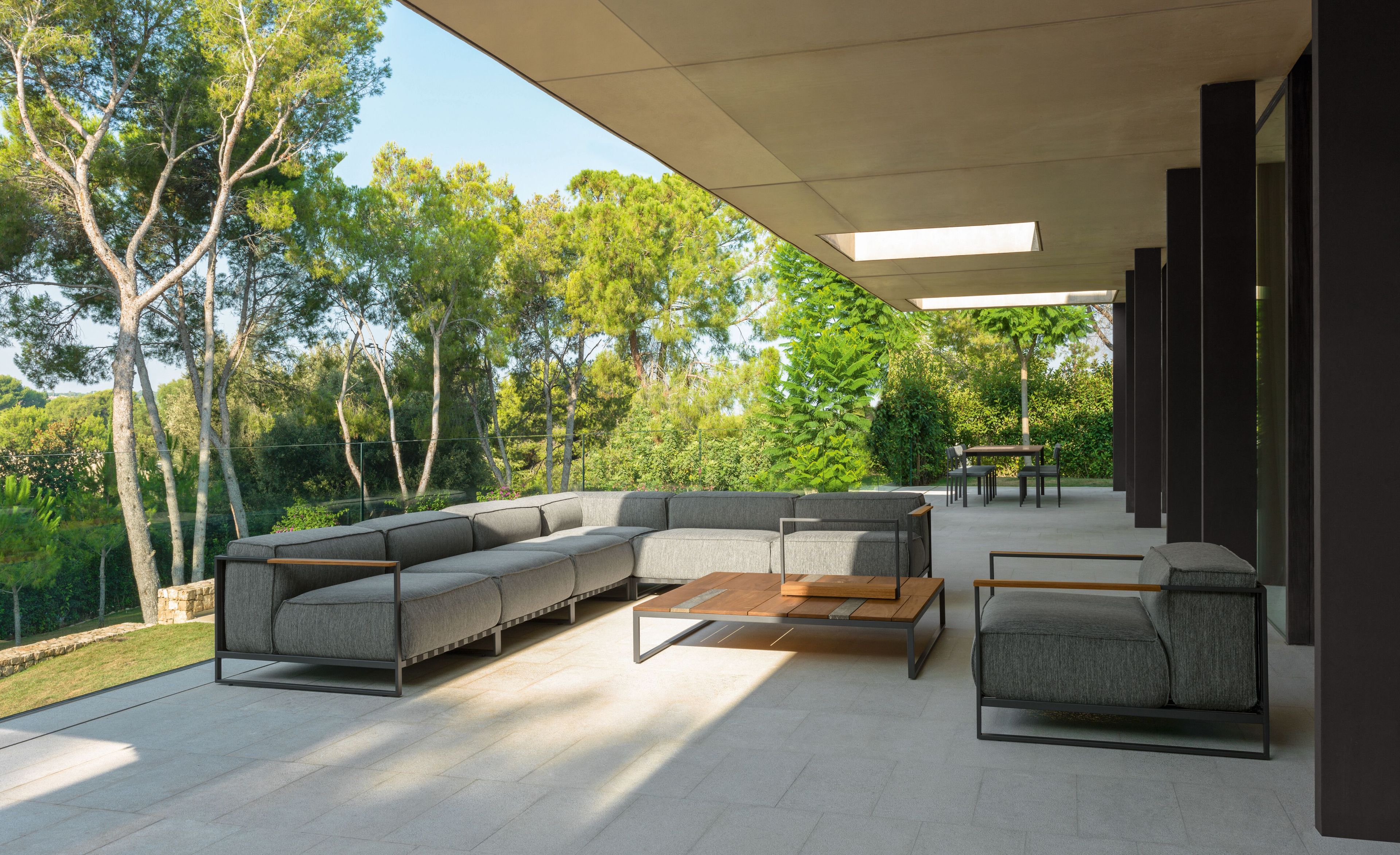 Тканевый модульный садовый диван Talenti Casilda ARCH-00056447 - Вид №4