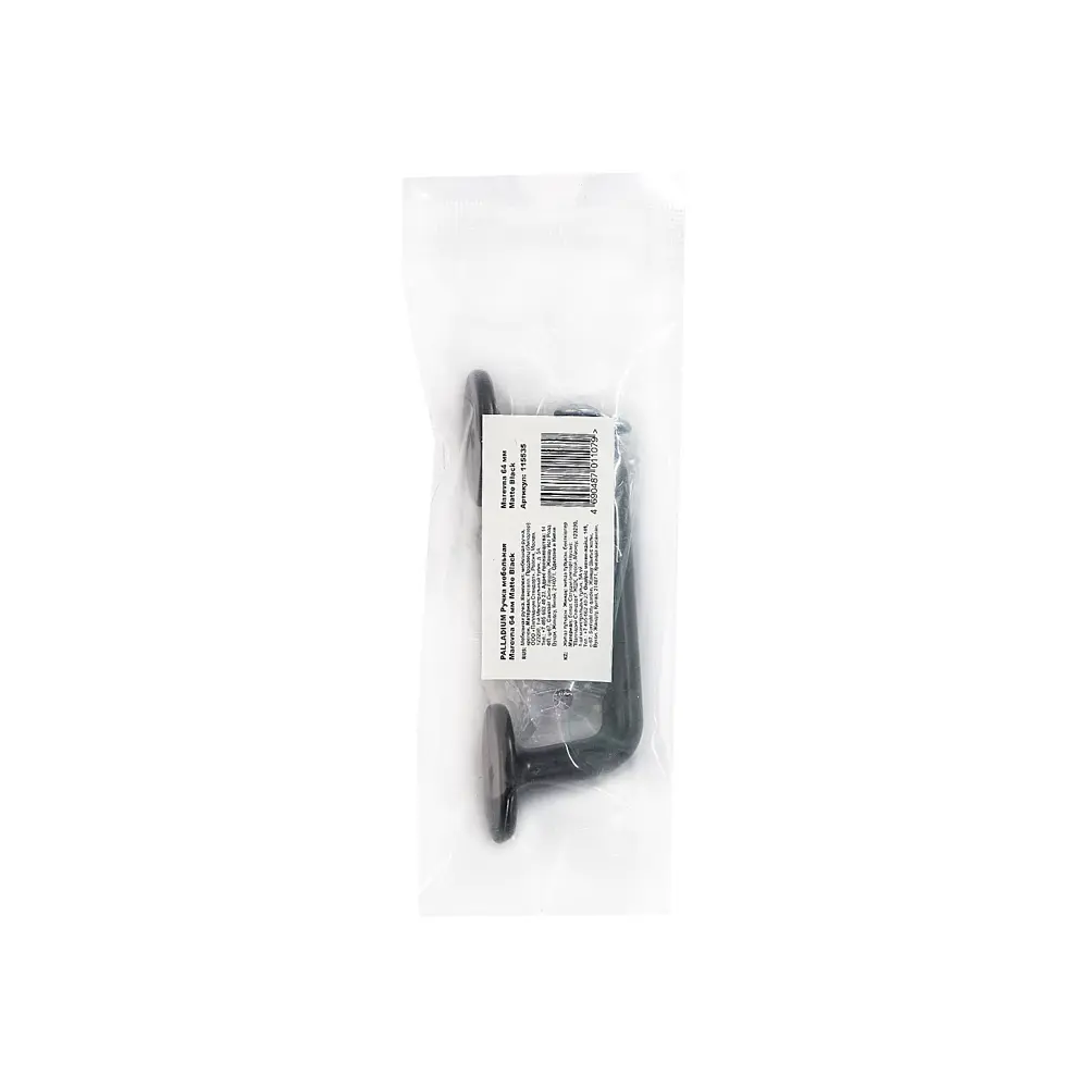 Мебельная ручка-скоба Marevna ЦАМ 64 мм черная 86899327 STLM-2097522 PALLADIUM  - Вид №2