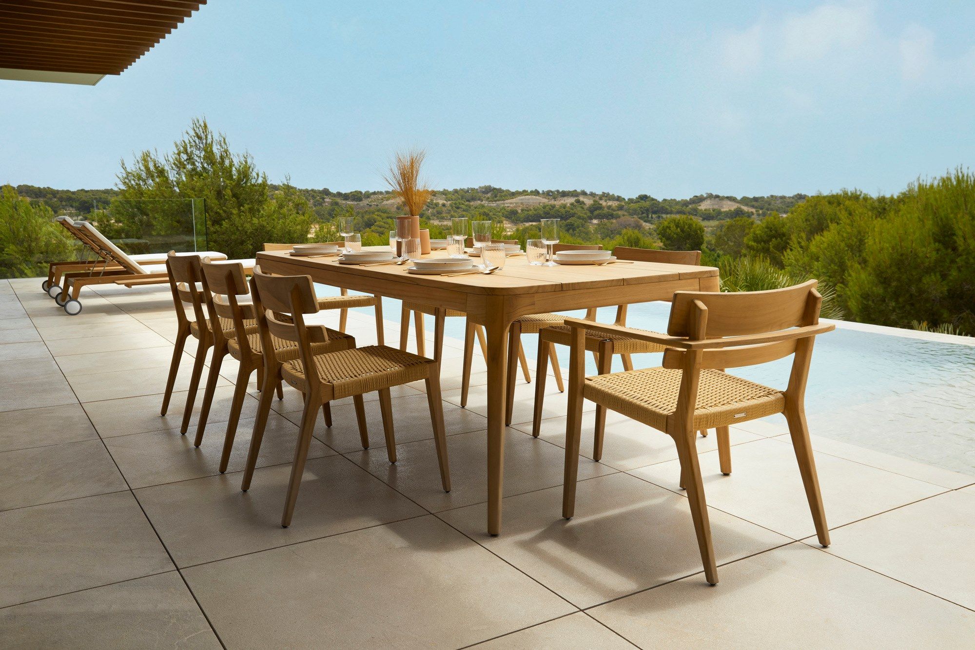 Выдвижной ТИК прямоугольный садовый стол POINT Paralel ARCH-00032934 - Вид №3