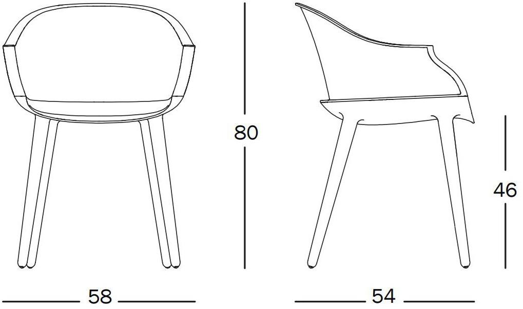 Magis Стул из поликарбоната с подлокотниками Cyborg sun-id-1497460 - Вид №1