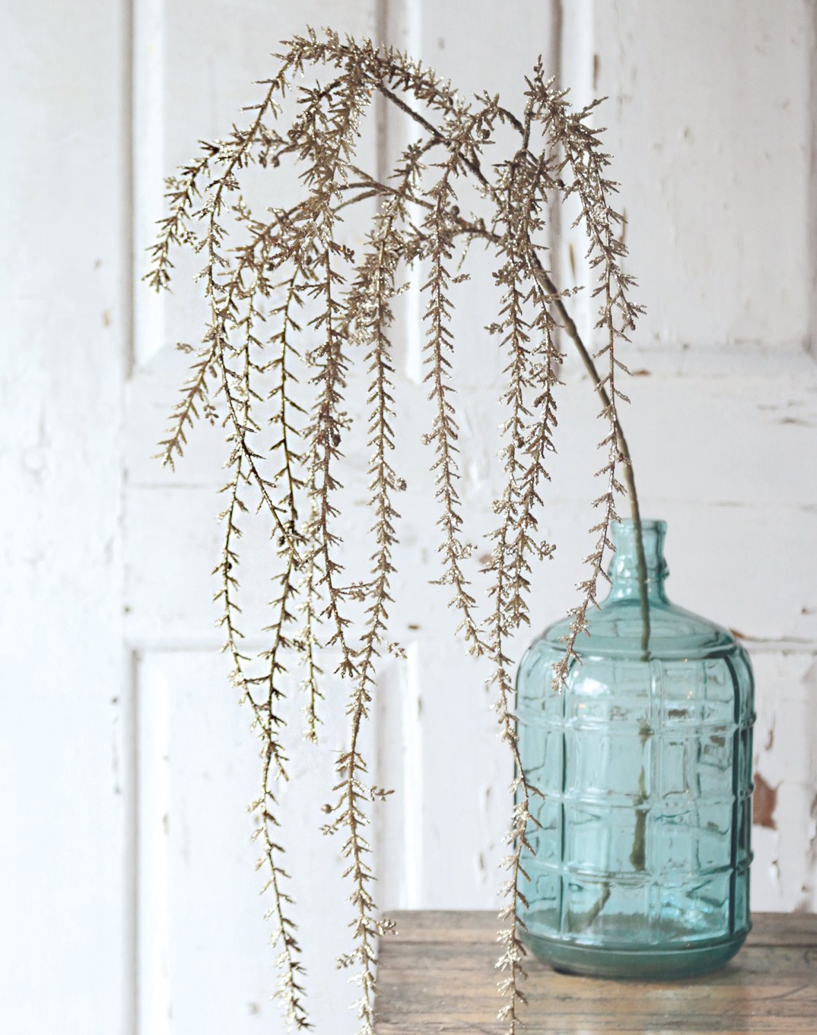 1707 331 a3 Вешалка для искусственного декора с глиттером, 120 см, золото H-andreas  - Вид №12